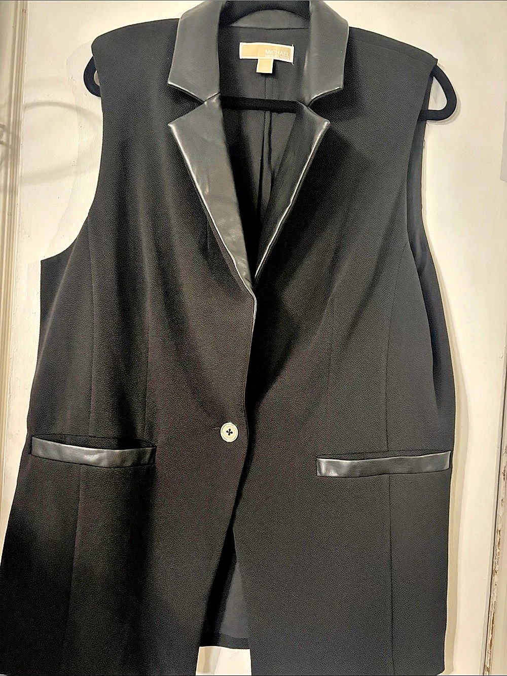 Michael Kors Women's Black Vest Size XL Like New